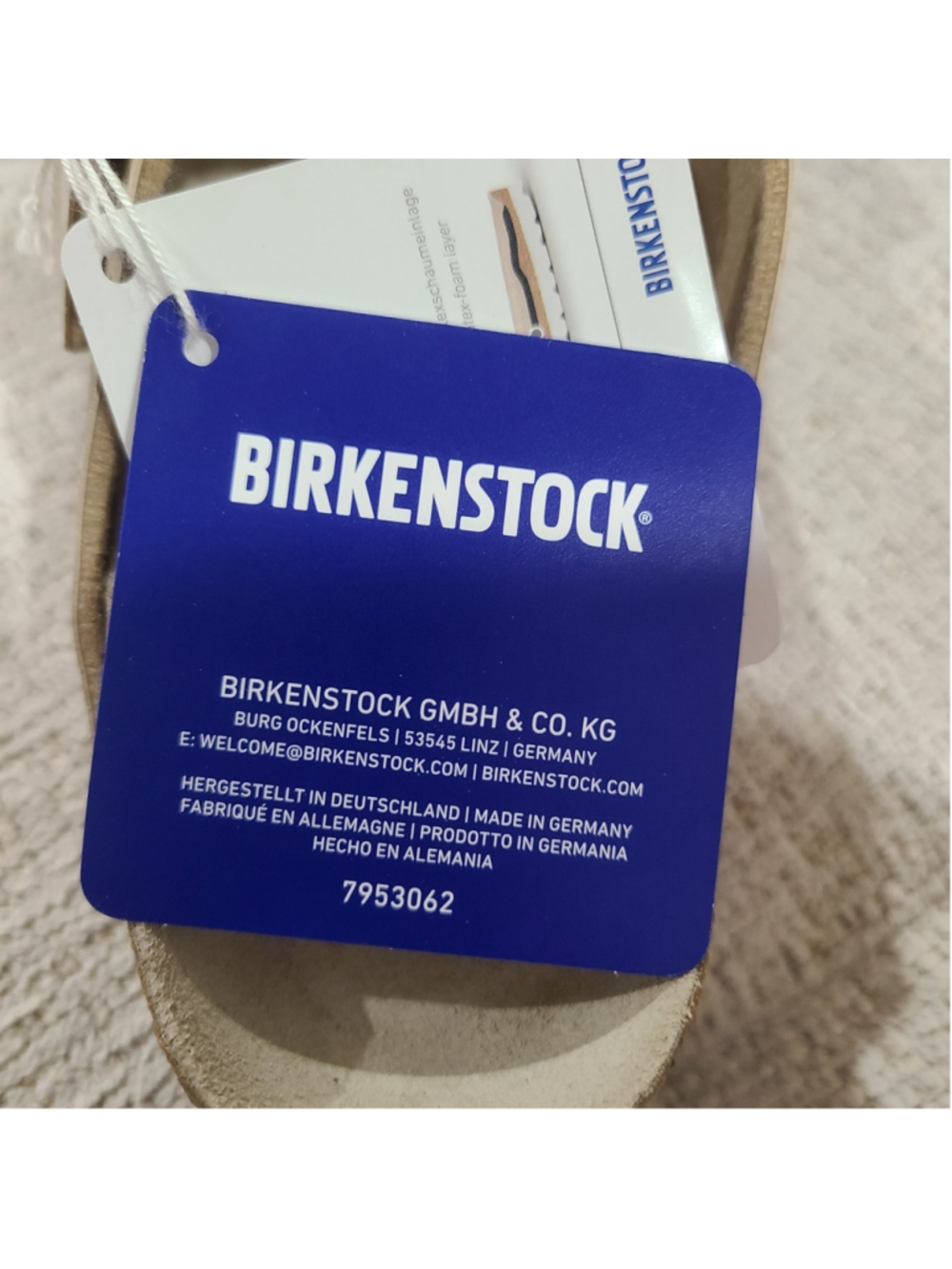 NEW Birkenstock Arizona Soft Footbed Slide Sandal Desert Soil Gray Taupe Sz 6 - Picture 10 of 12